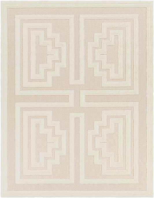 Alfombra tejida a máquina para interior y exterior San Diego SFG-2336 de 1,83 m x 2,74 m