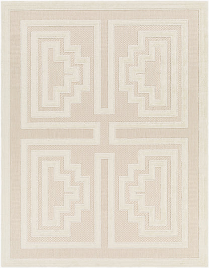 Alfombra tejida a máquina para interior y exterior San Diego SFG-2336 de 2,7 x 3,6 m