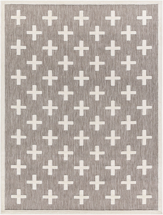 Alfombra tejida a máquina para interior y exterior San Diego SFG-2341 de 1,83 m x 2,74 m