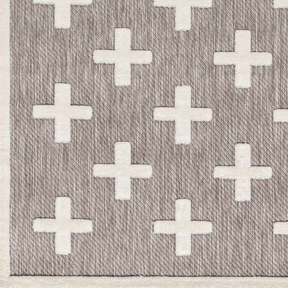 Alfombra tejida a máquina para interior y exterior San Diego SFG-2341 de 1,83 m x 2,74 m