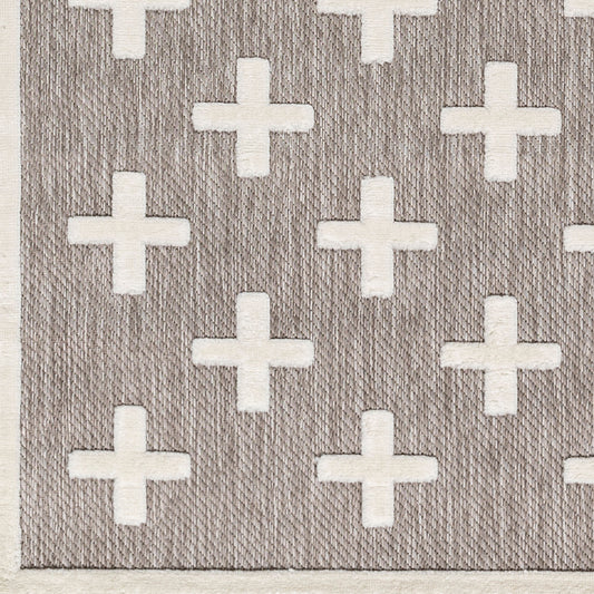 Alfombra tejida a máquina para interior y exterior San Diego SFG-2341 de 1,83 m x 2,74 m