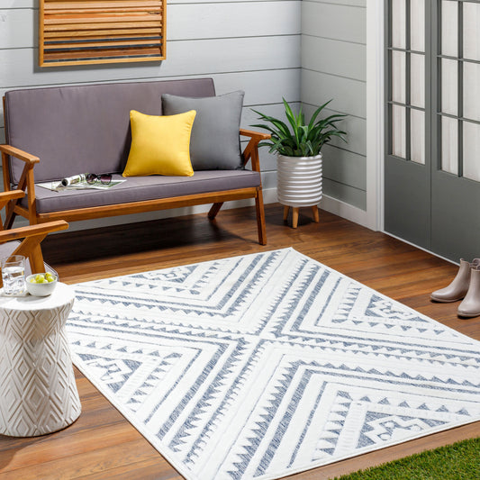 Alfombra tejida a máquina para interior y exterior San Diego SFG-2352 de 1,52 m x 2,13 m
