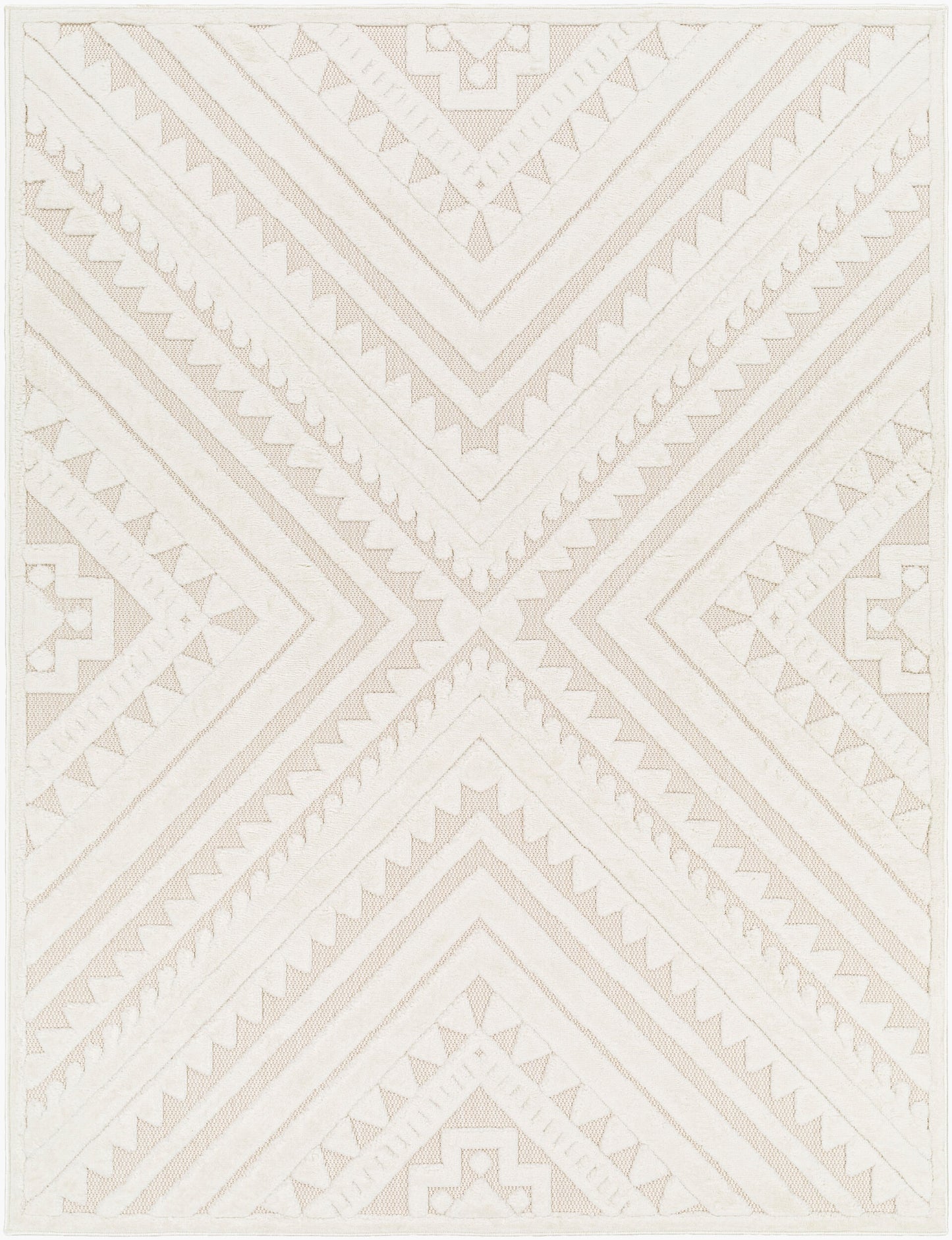 Alfombra tejida a máquina para interior y exterior San Diego SFG-2353 de 1,83 m x 2,74 m