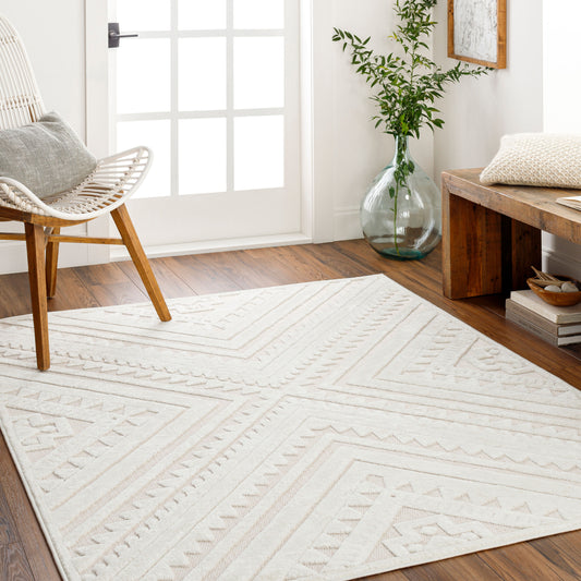 Alfombra tejida a máquina para interior y exterior San Diego SFG-2353 de 1,83 m x 2,74 m