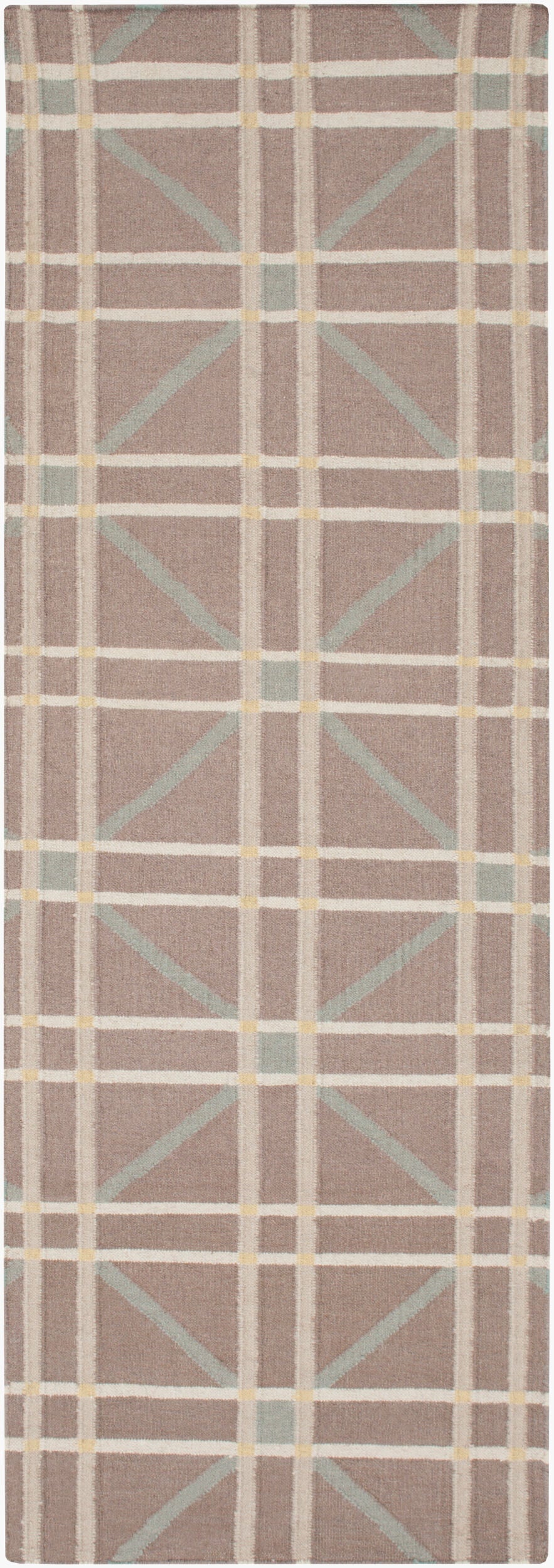 Sheffield Market SFM-8008 8ft Runner Handmade Wool Runner Rug
