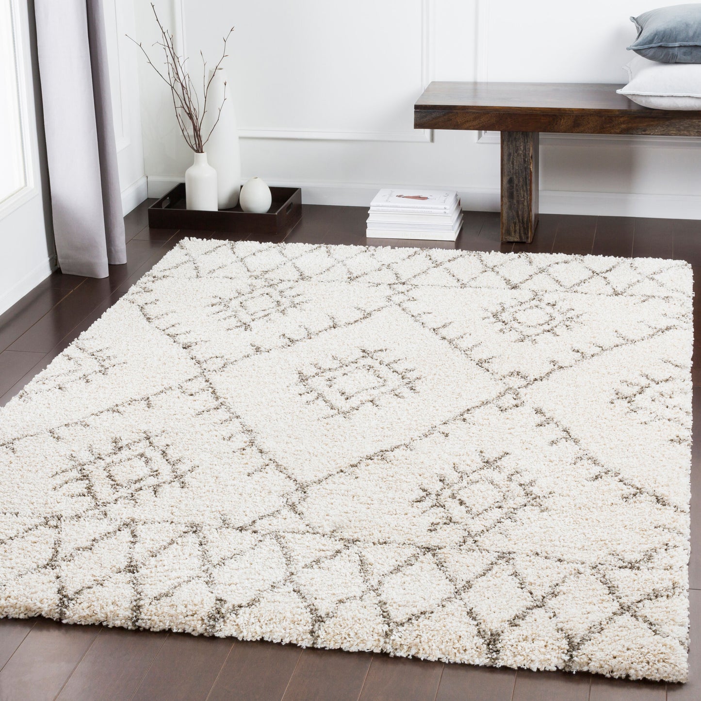 Serengeti Shag SGT-2301 5' x 7' Machine Woven Area Rug