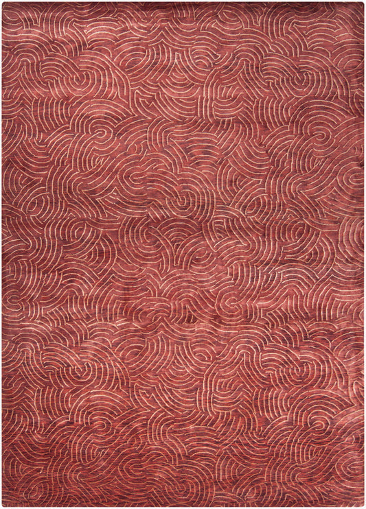 Shibui SH-7400 Alfombra de área hecha a mano de 9' x 12'