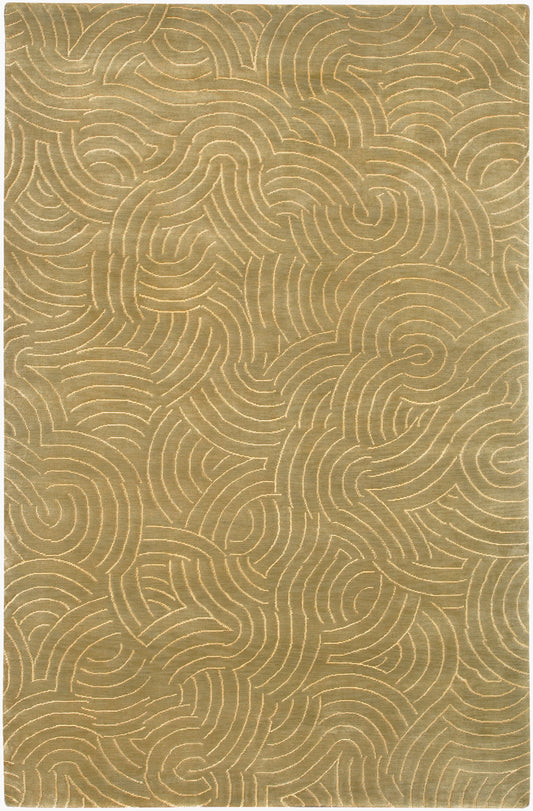 Shibui SH-7401 Alfombra de área hecha a mano de 5' x 8'