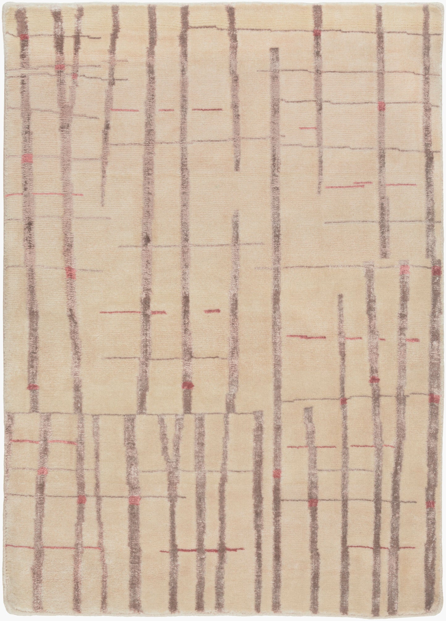 Shibui SH-7402 Alfombra decorativa hecha a mano de 2' x 3'