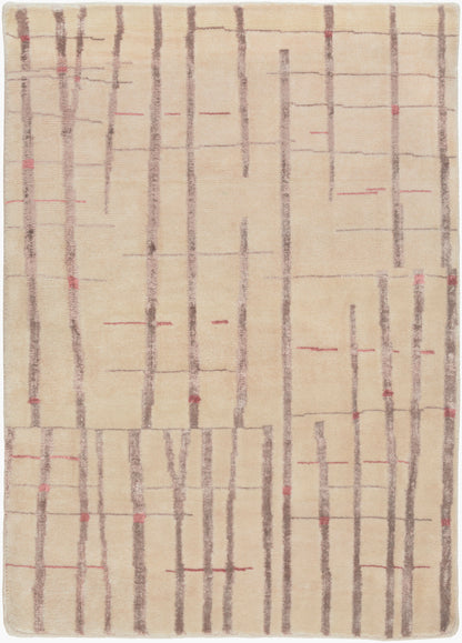 Shibui SH-7402 Alfombra decorativa hecha a mano de 2' x 3'