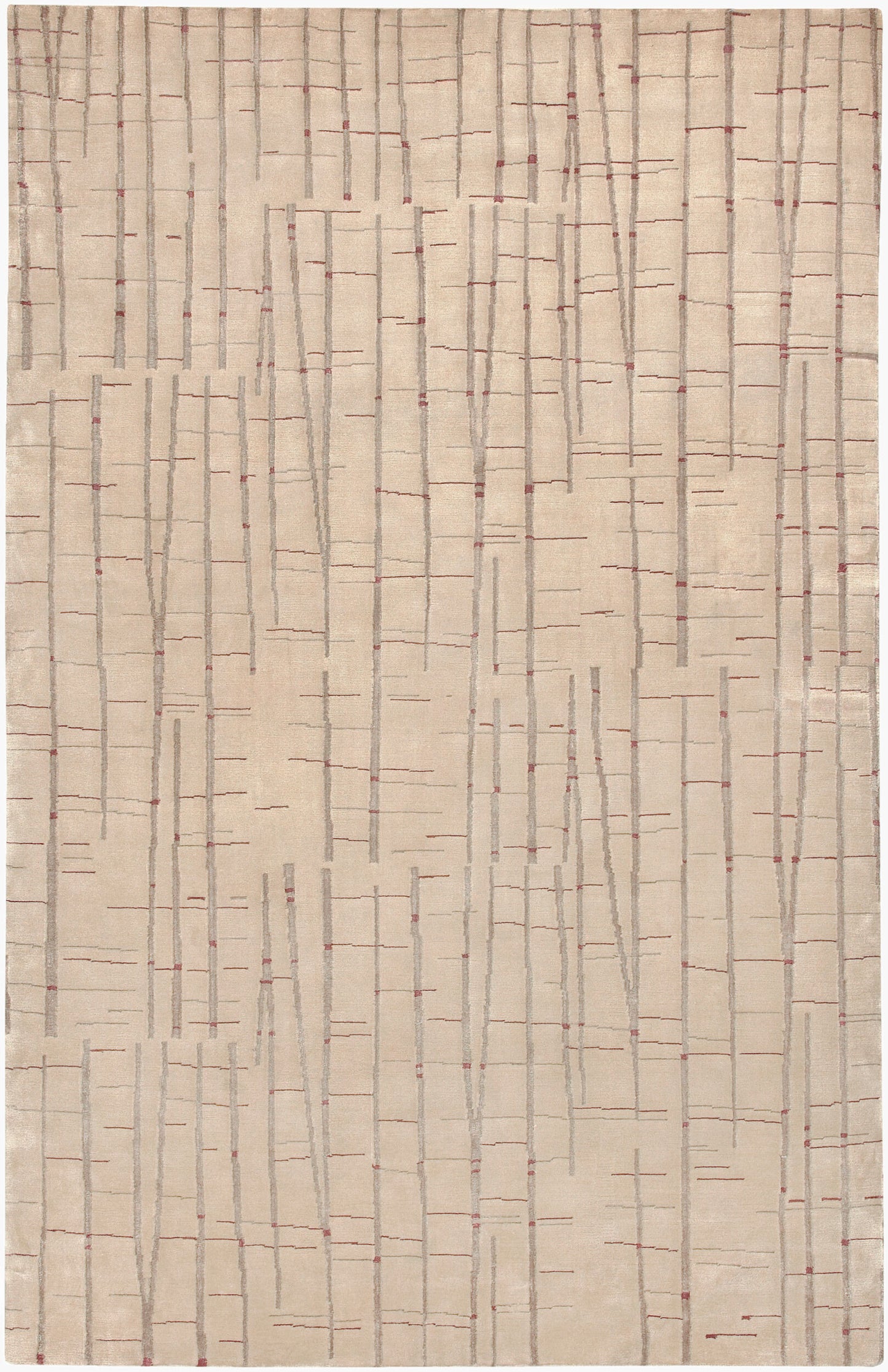 Shibui SH-7402 Alfombra de área hecha a mano de 4' x 6'