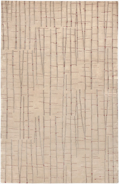 Shibui SH-7402 Alfombra de área hecha a mano de 4' x 6'