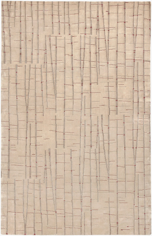 Shibui SH-7402 Alfombra de área hecha a mano de 4' x 6'