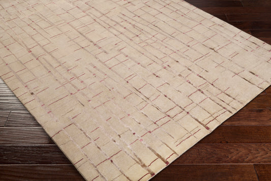 Shibui SH-7402 Alfombra decorativa hecha a mano de 2' x 3'
