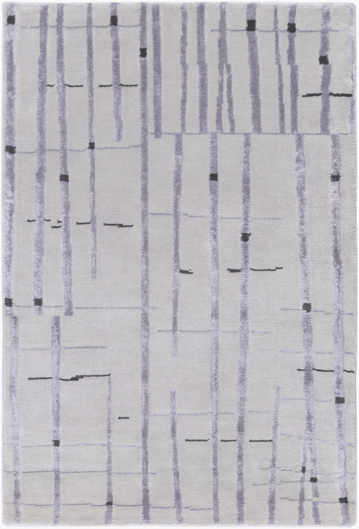 Shibui SH-7404 Alfombra decorativa hecha a mano de 2' x 3'