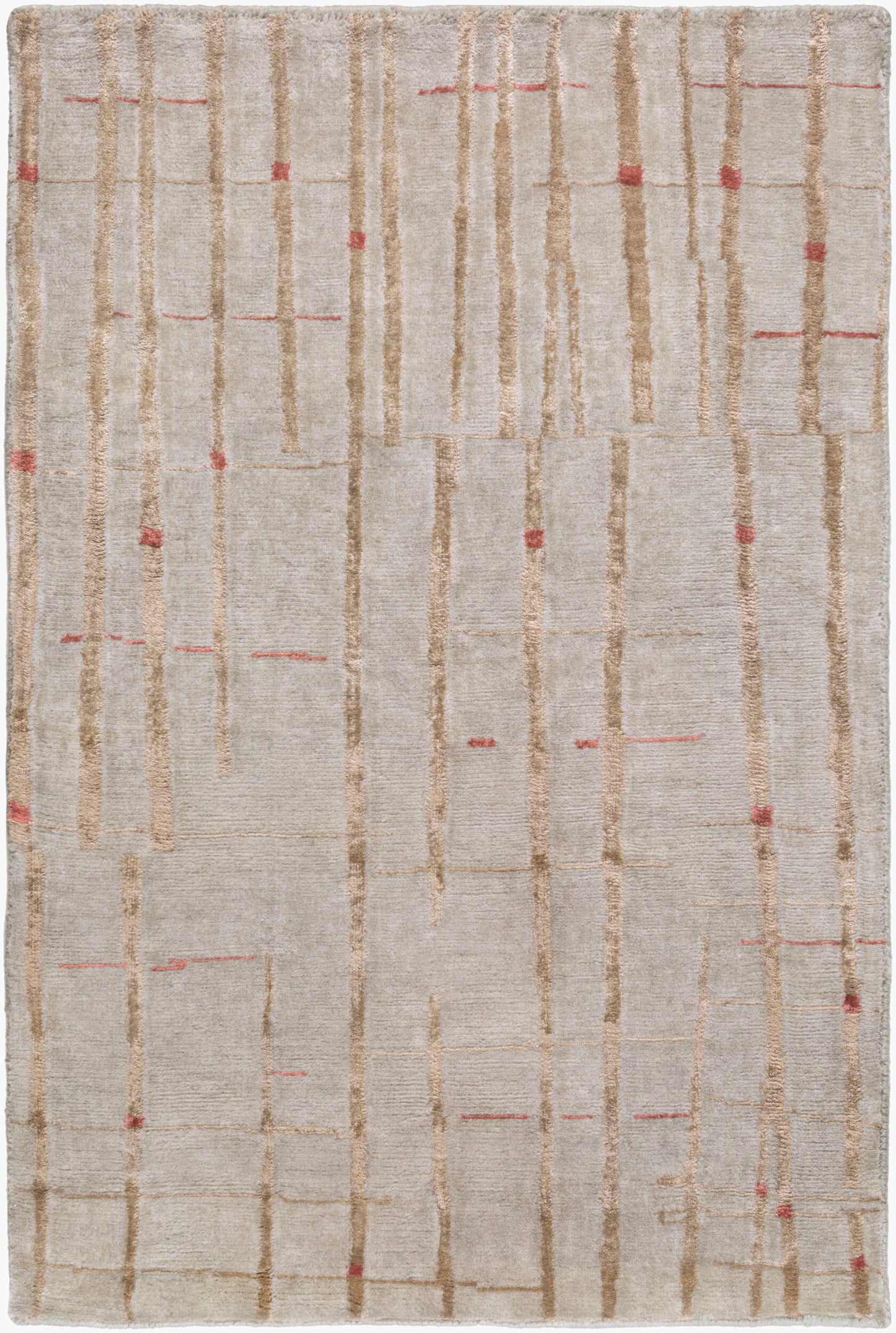 Shibui SH-7405 Alfombra decorativa hecha a mano de 2' x 3'
