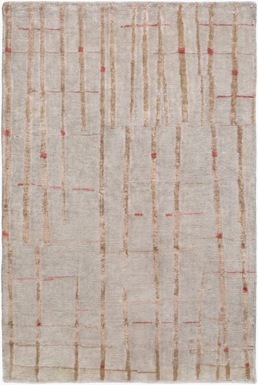 Shibui SH-7405 Alfombra decorativa hecha a mano de 2' x 3'