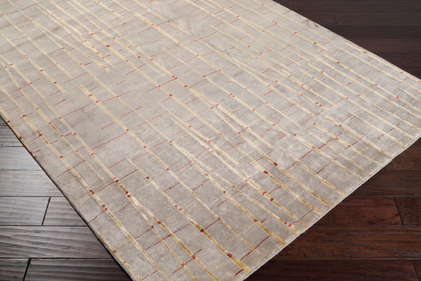 Shibui SH-7405 Alfombra de área hecha a mano de 4' x 6'