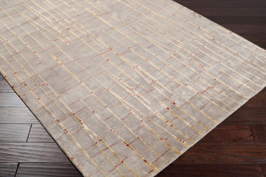Shibui SH-7405 Alfombra de área hecha a mano de 4' x 6'