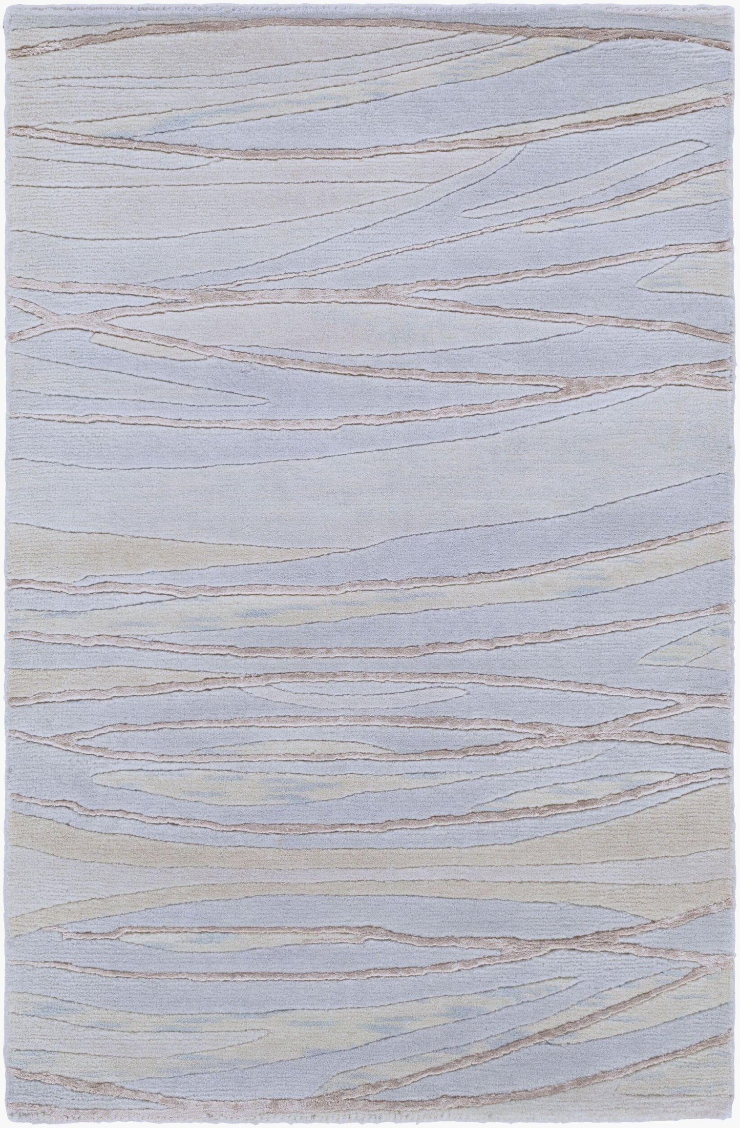 Shibui SH-7406 Alfombra decorativa hecha a mano de 2' x 3'