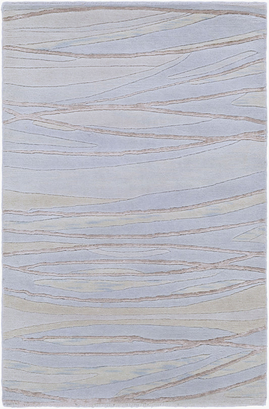 Shibui SH-7406 Alfombra decorativa hecha a mano de 2' x 3'