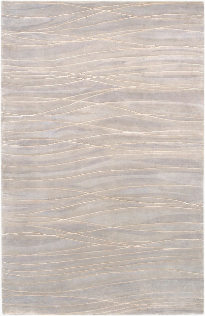 Shibui SH-7408 Alfombra de área hecha a mano de 5' x 8'