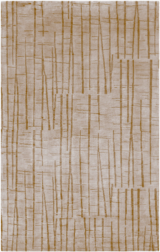 Shibui SH-7409 Alfombra de área hecha a mano de 5' x 8'