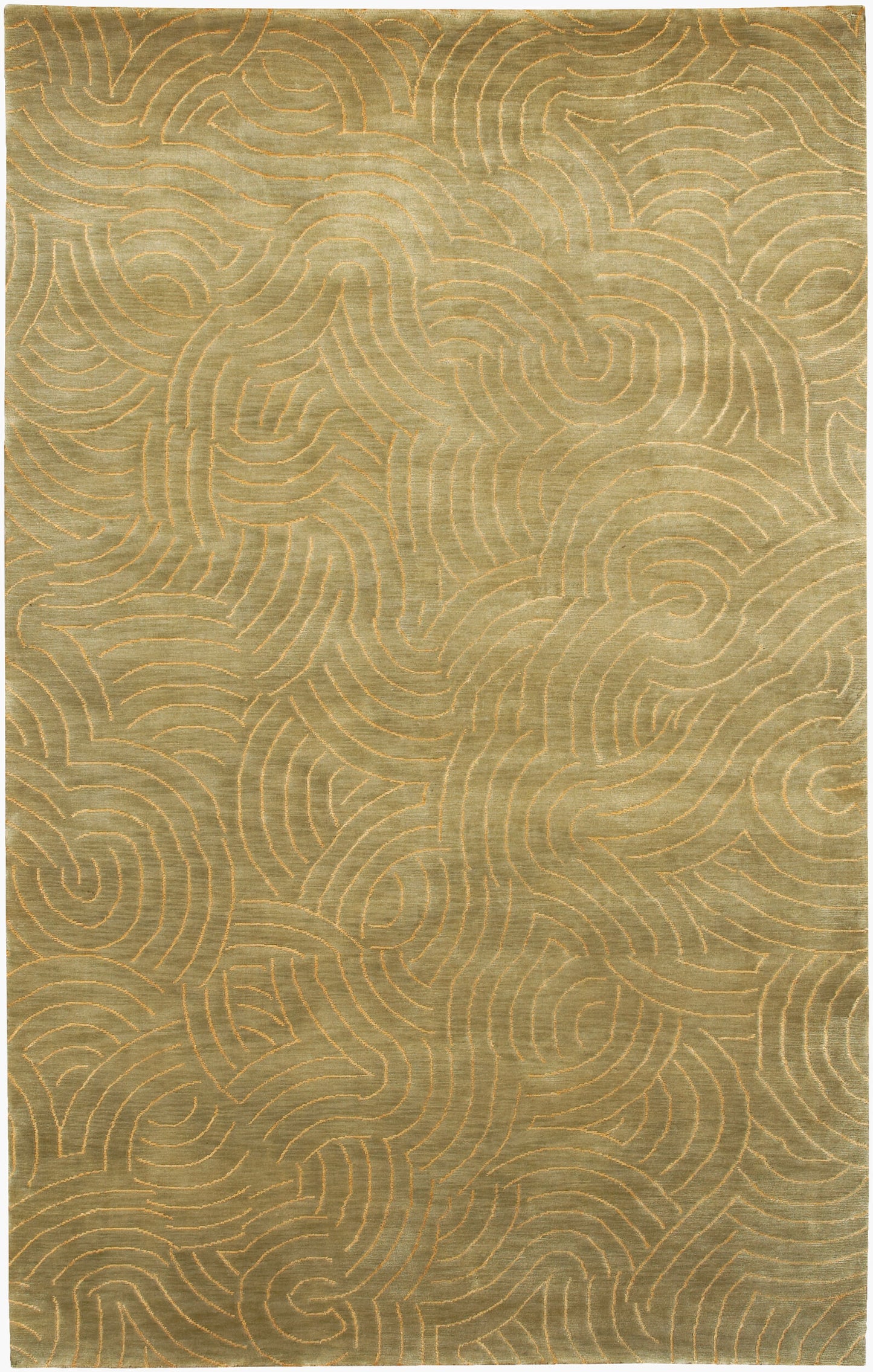 Shibui SH-7411 Alfombra decorativa hecha a mano de 2' x 3'