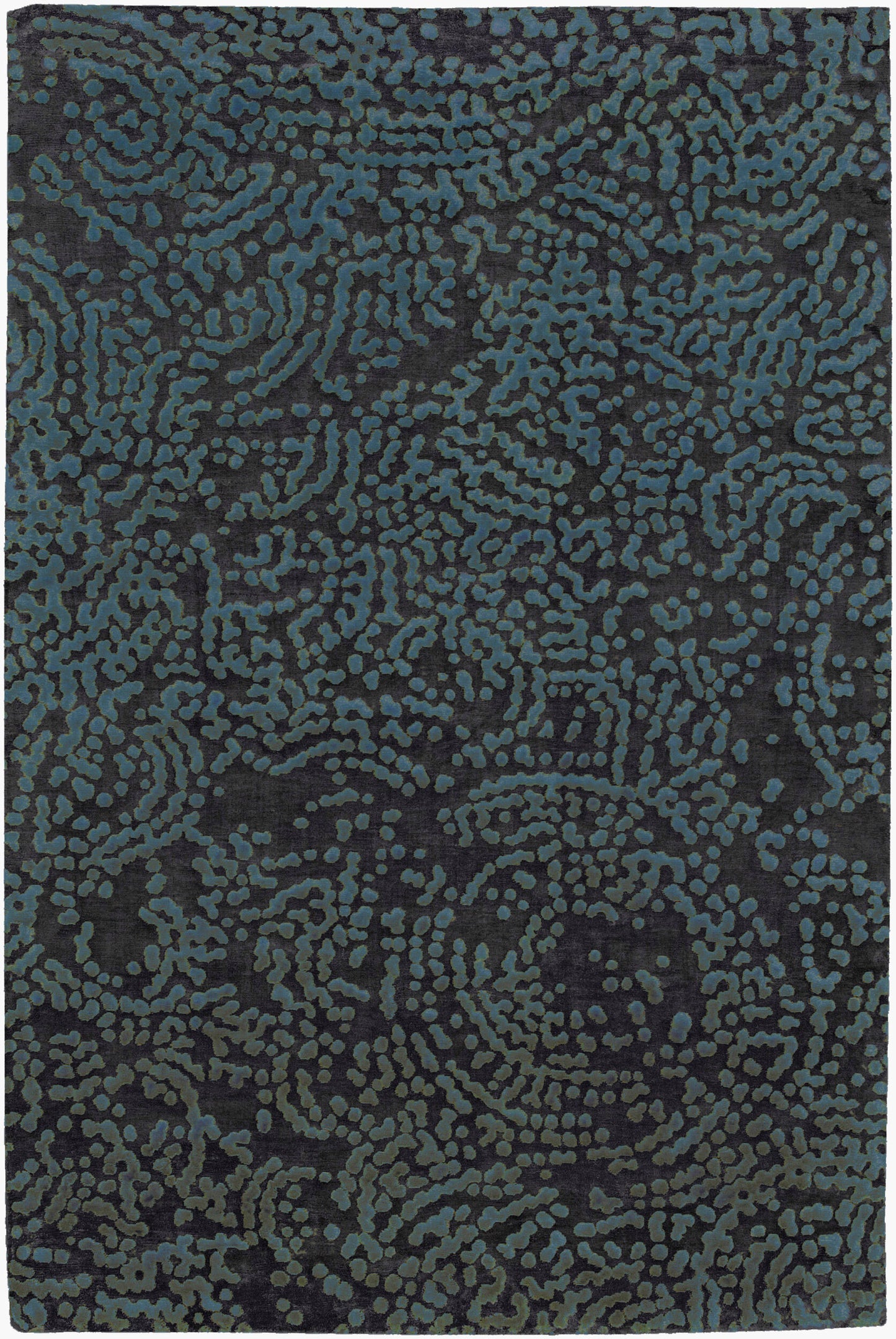 Shibui SH-7413 Alfombra decorativa hecha a mano de 2' x 3'