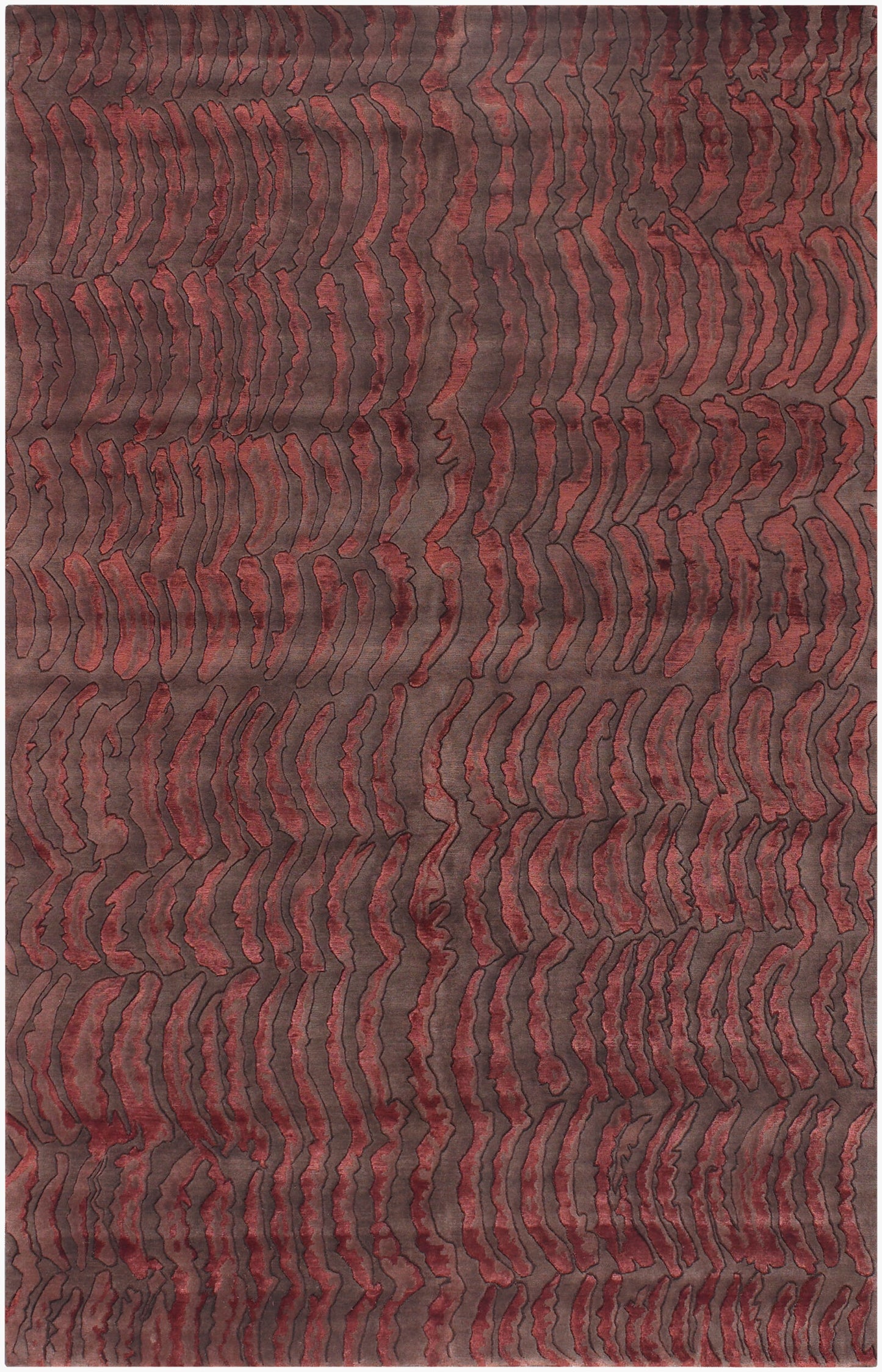 Shibui SH-7417 Alfombra decorativa hecha a mano de 2' x 3'