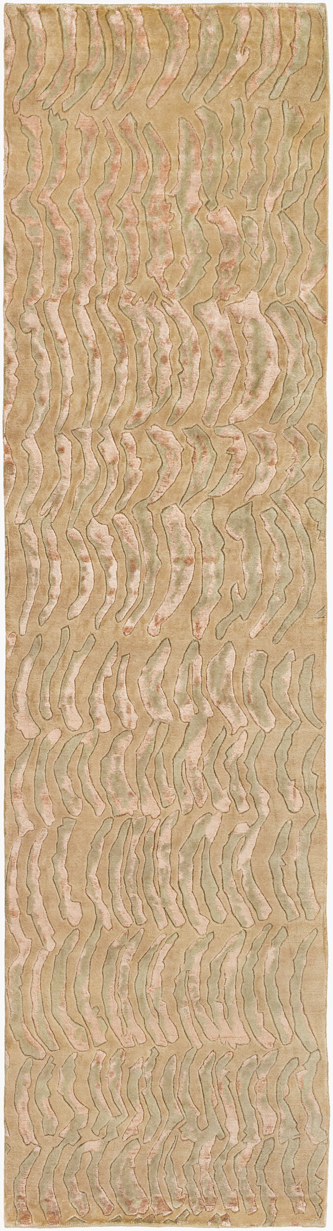 Alfombra de corredor hecha a mano Shibui SH-7419 de 3 m