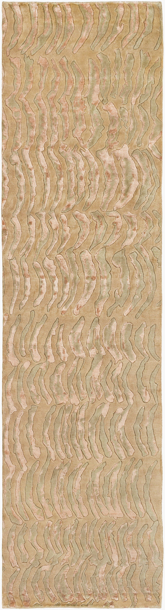 Alfombra de corredor hecha a mano Shibui SH-7419 de 3 m