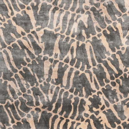 Alfombra de seda sintética hecha a mano Shibori SHB-8002 de 2,44 m x 3,34 m