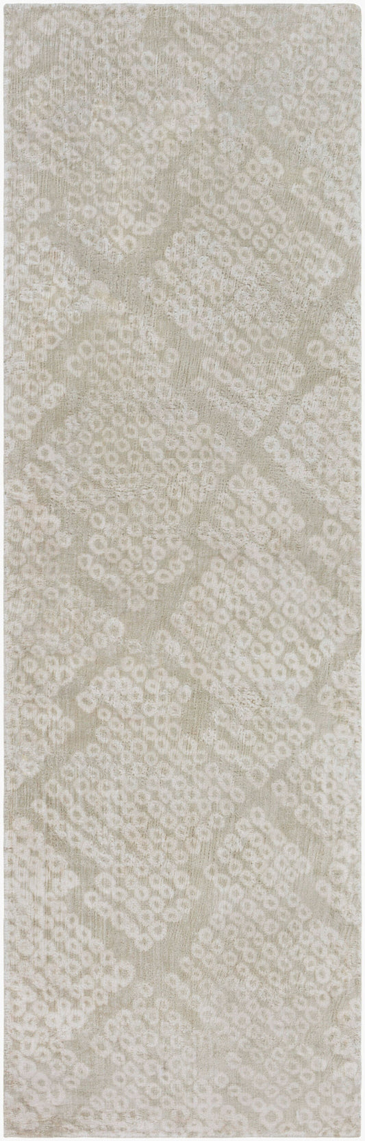 Shibori SHB-8004 8ft Runner Handmade Faux Silk Runner Rug