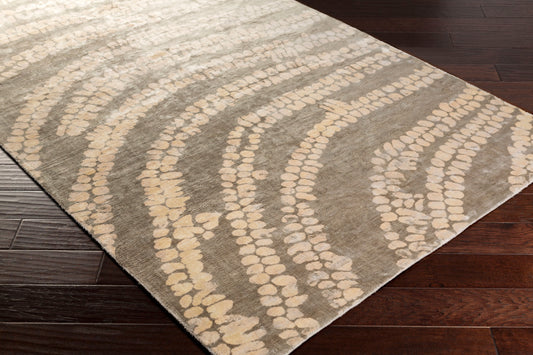 Shibori SHB-8008 8ft Runner Handmade Faux Silk Runner Rug