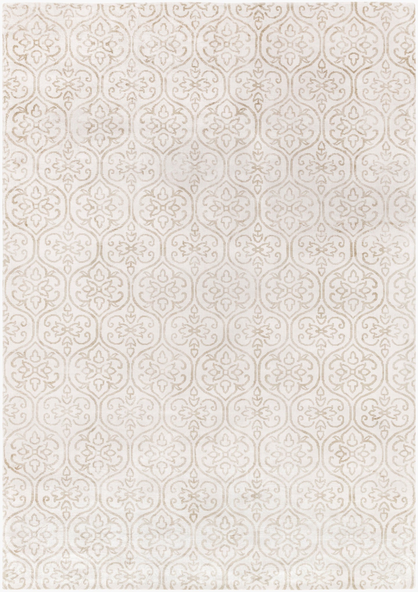 Alfombra de seda sintética hecha a mano Shibori SHB-8012 de 2,44 m x 3,34 m