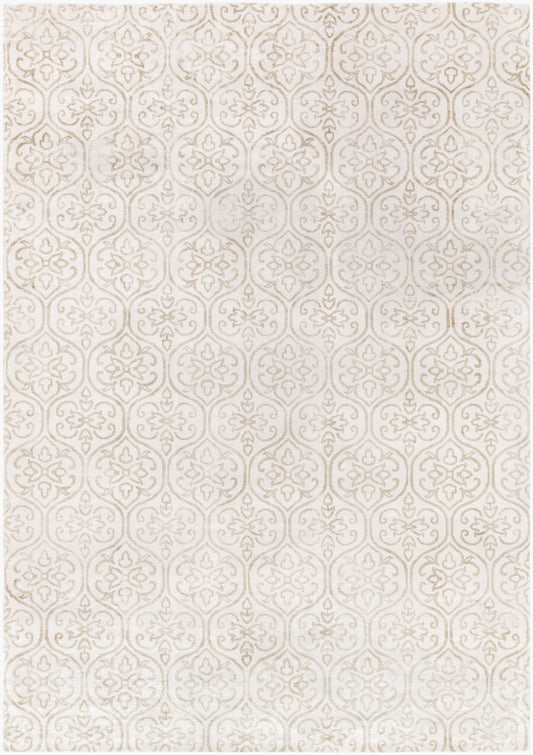Alfombra de seda sintética hecha a mano Shibori SHB-8012 de 2,44 m x 3,34 m