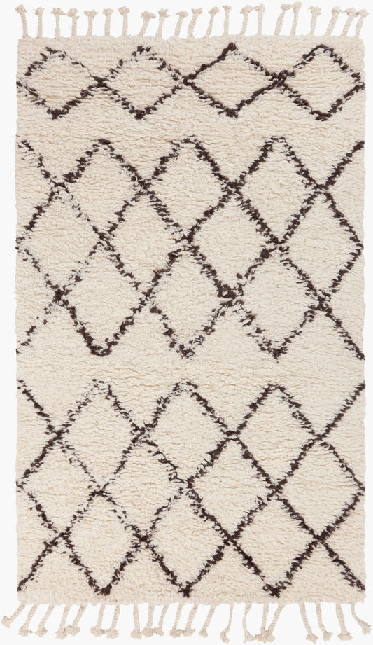 Alfombra de lana hecha a mano Sherpa SHP-8001 de 2,7 x 3,6 m