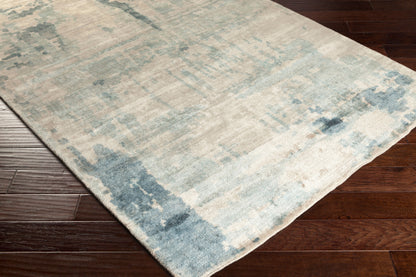 Alfombra decorativa de seda sintética hecha a mano Silence SIL-7002 de 2' x 3'