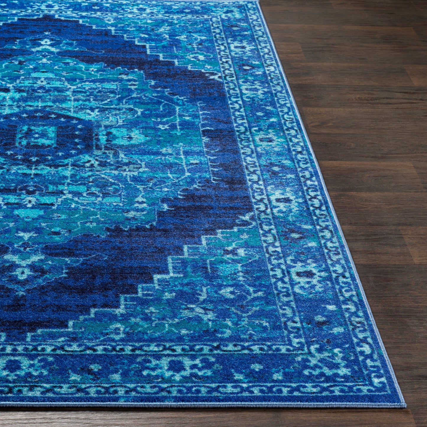 Alfombra decorativa tejida a máquina Silk Road SKR-2318 de 2' x 3'