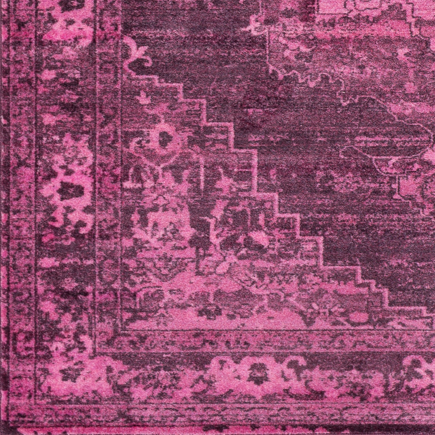 Alfombra decorativa tejida a máquina Silk Road SKR-2319 de 2' x 3'