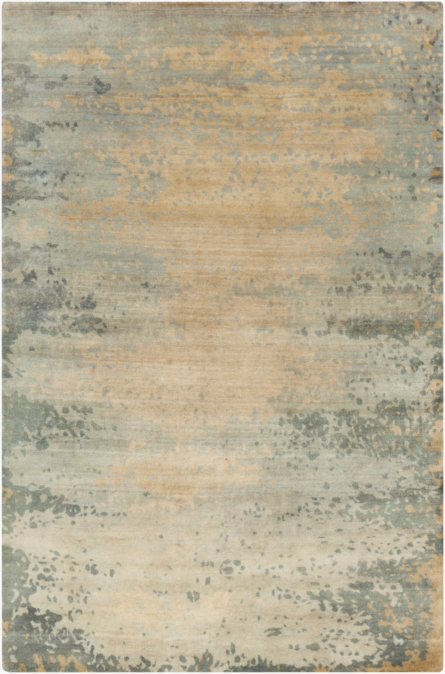 Alfombra de lana hecha a mano Slice of Nature SLI-6401 de 8' x 11'