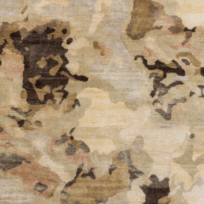 Alfombra decorativa de lana hecha a mano Slice of Nature SLI-6408 de 2' x 3'