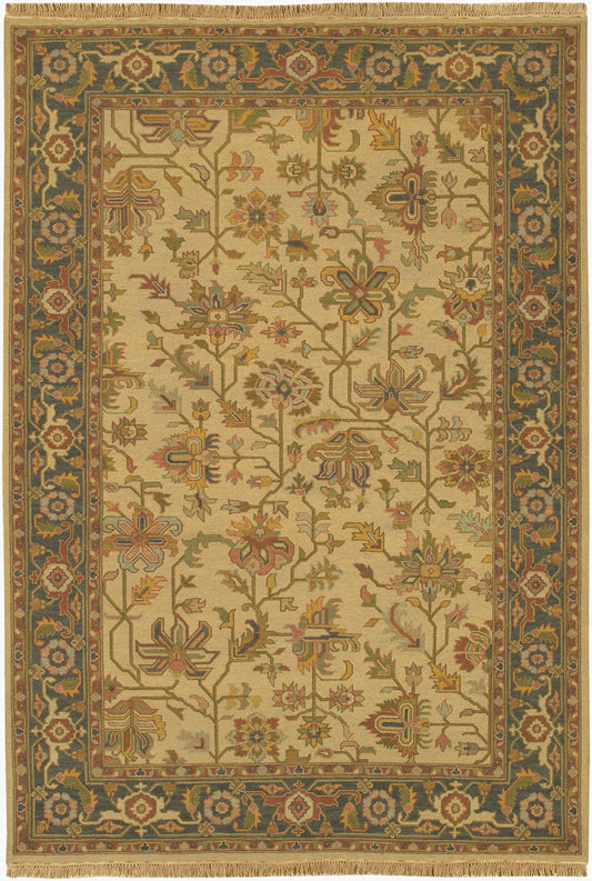 Alfombra de lana hecha a mano Soumek SMK-71 de 1,83 m x 2,74 m