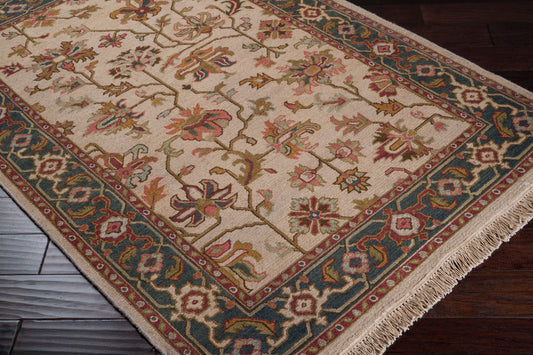 Alfombra de lana hecha a mano Soumek SMK-71 de 1,83 m x 2,74 m