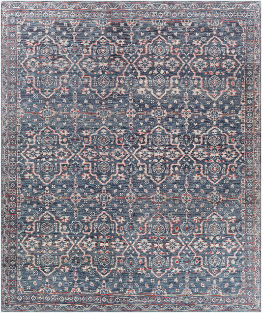 Alfombra de lana hecha a mano Smyrna SMY-2300 de 8' x 10'