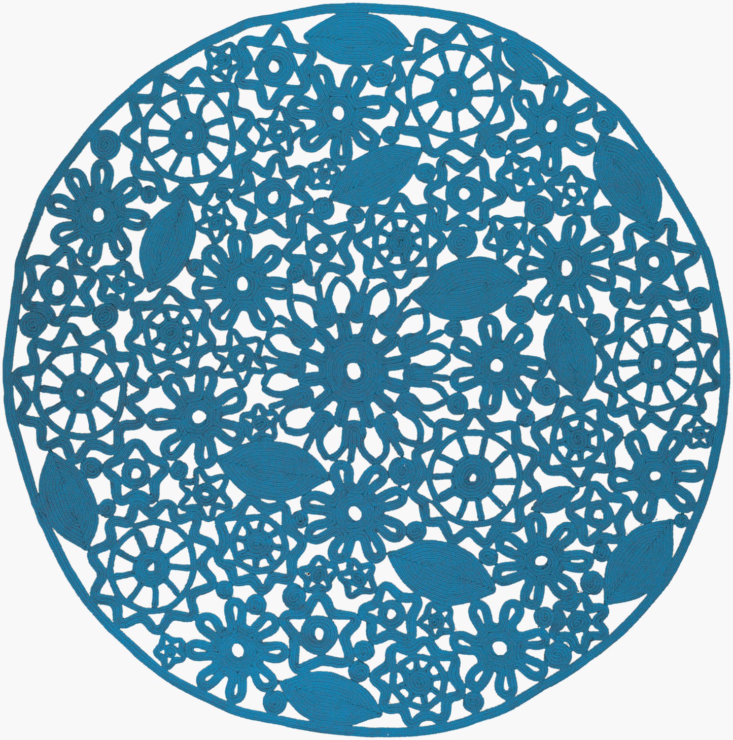 Sanibel SNB-4015 8ft Round Handmade Indoor/Outdoor Area Rug