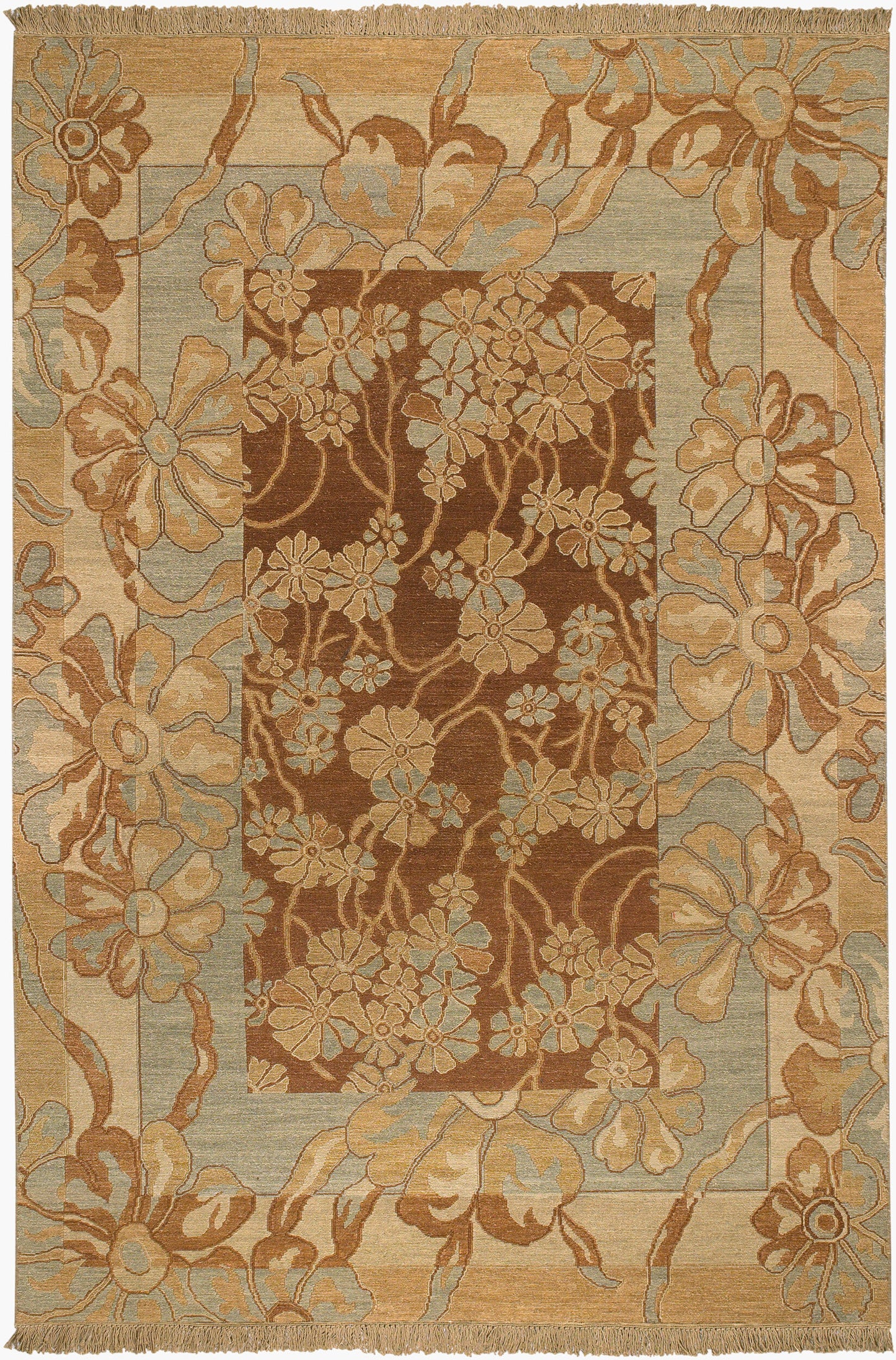 Alfombra de lana hecha a mano Sonoma SNM-8983 de 1,83 m x 2,74 m