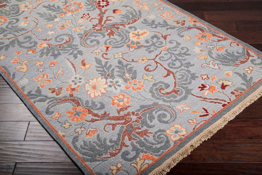 Alfombra decorativa de lana hecha a mano Sonoma SNM-9012 de 2' x 3'
