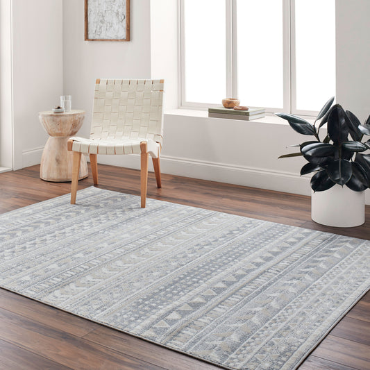 Santana SNN-2304 5' x 7' Machine Woven Washable Area Rug